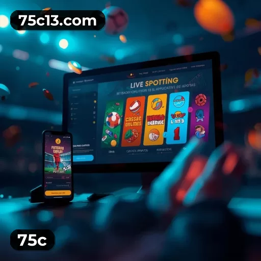 App 75c com catálogo premium, PIX e suporte 24/7
